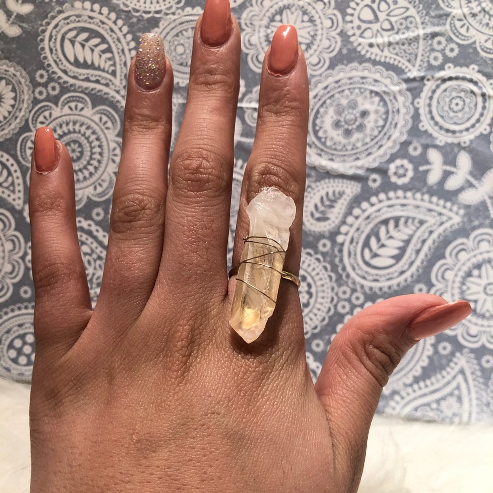 Never used. Crystal ring